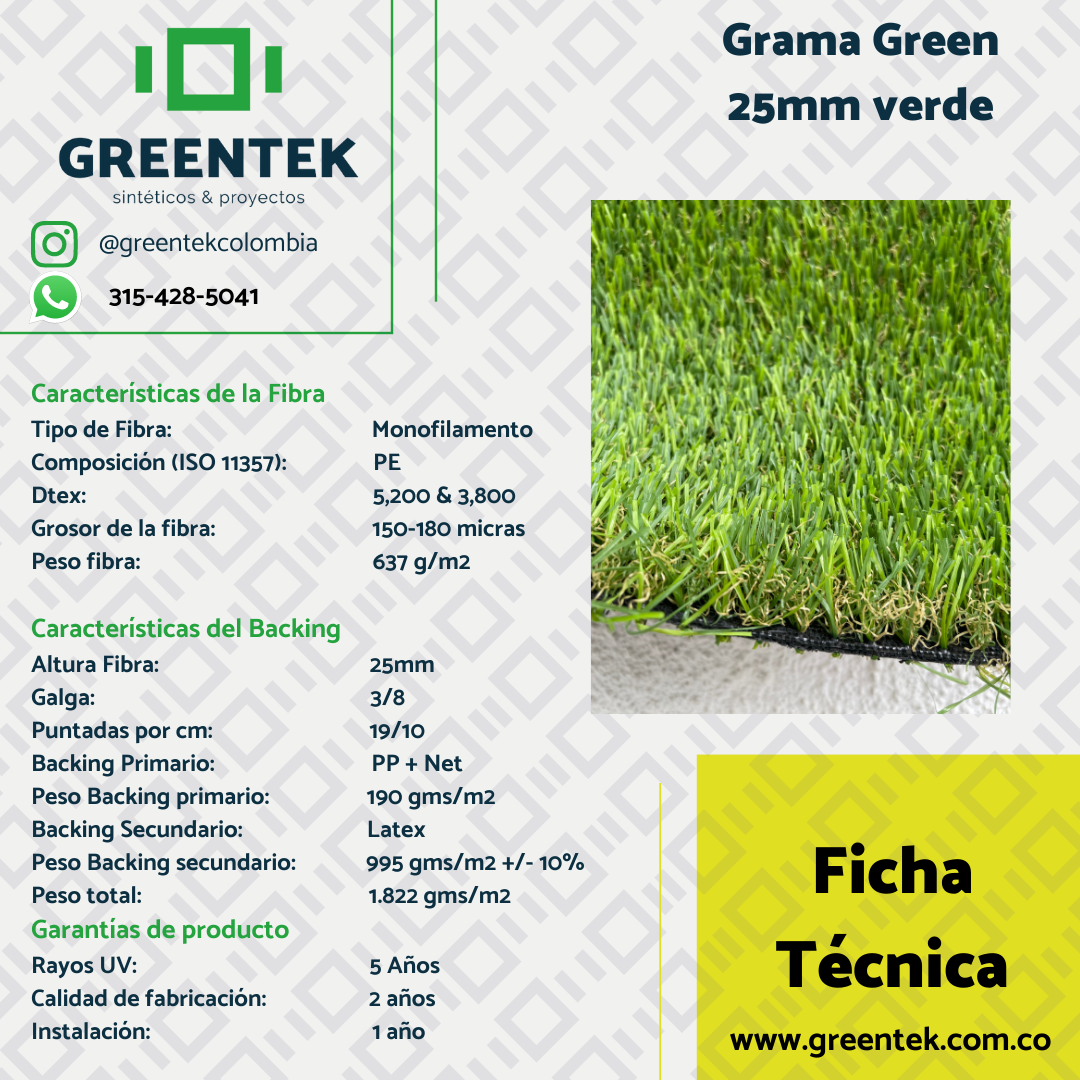 Grama-25mm-verde